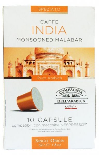 10 Compagnia dell Arabica Nespresso®* capsules India