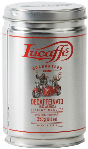 Lucaffe Espresso Arabica ground coffee decaf